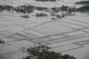 Flooded fields in Bangladesh              